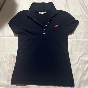 Vintage Aeropostale Navy Polo Shirt with Red Logo